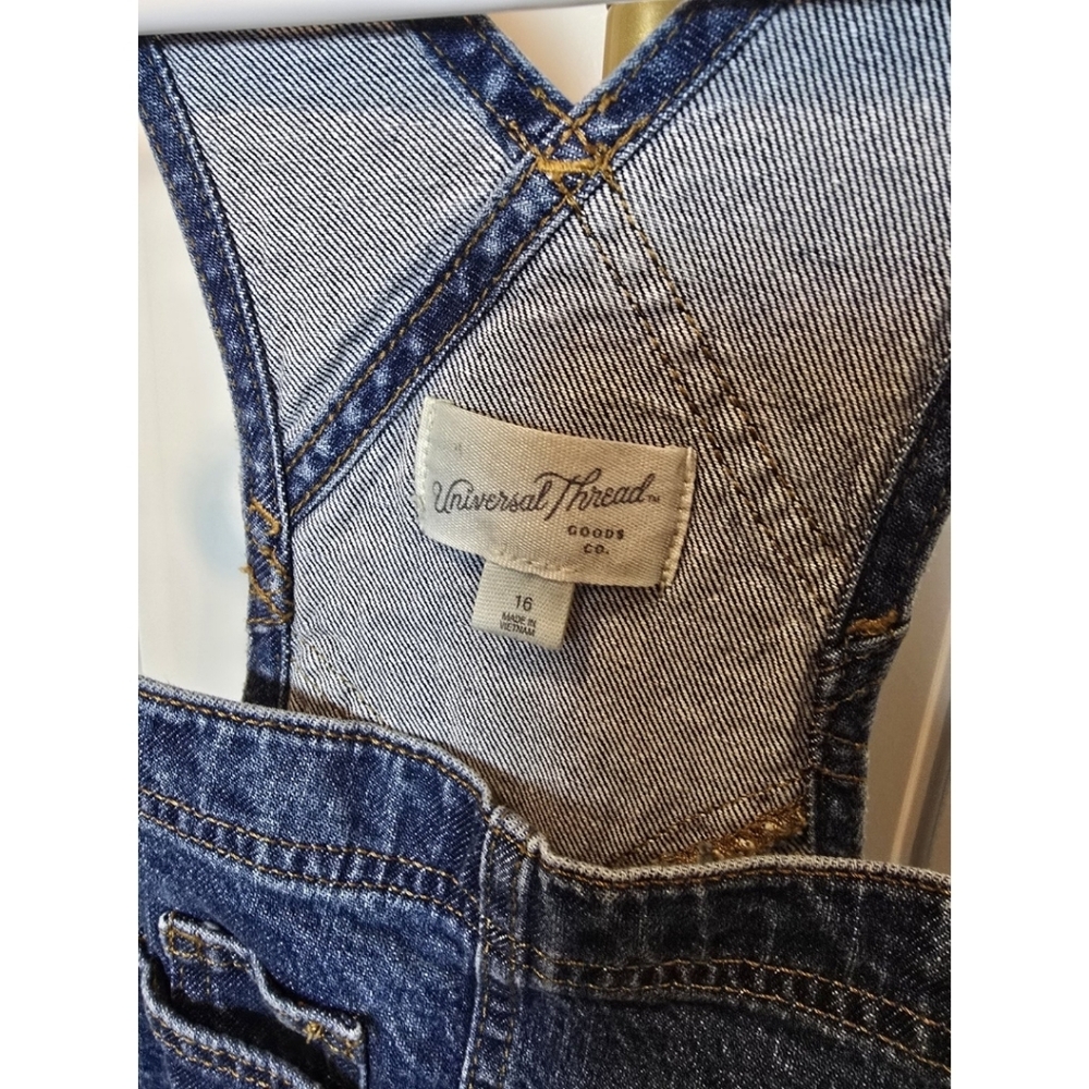 Universal Thread Denim Jean Overalls Womens Size 16 New With Tags - Picture 3 of 6